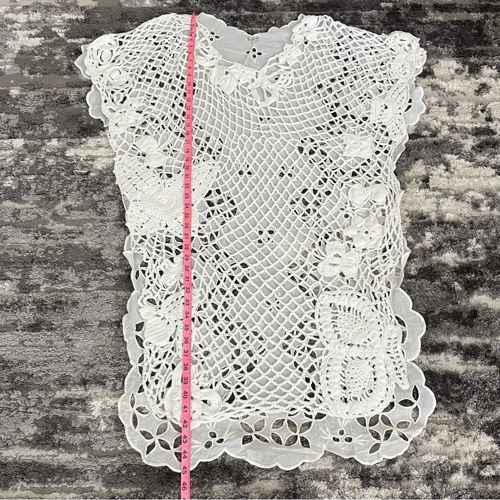 Free People Crochet Away Kaftan Size XS/S